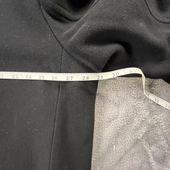 Calvin Klein Black Wool Cashmere Blend Overcoat XL - Picture 10 of 12